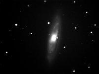 Spiral M 65 in Leo. 10 minute monochrome (L) channel shot on WCO C14.