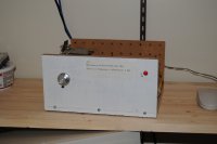 The WCRO receiver, a former VCR RF receiver. It has an effective frequency range of 500-1000 MHz. I keep meaning to enclose it in a faraday cage.