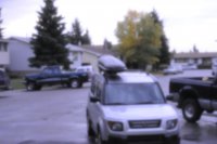 Pinhole camera shot of the cars in front of my house